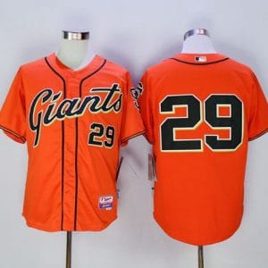 Giants #29 Jeff Samardzija Orange Alternate Cool Base Stitched Jersey