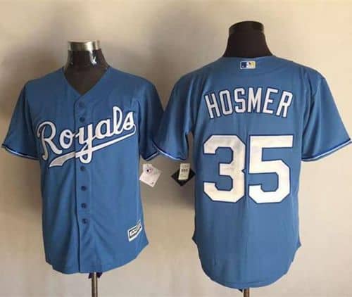 Royals #35 Eric Hosmer Light Blue New Cool Base Alternate 1 Stitched Jersey