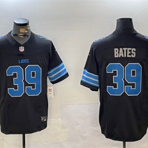 Detroit Lions #39 Jake Bates Black 2024 F.U.S.E. 2nd Alternate Vapor Limited Stitched Jersey