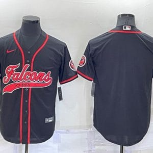 Atlanta Falcons Blank Black Cool Base Stitched Baseball Jersey