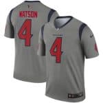Houston Texans #4 Deshaun Watson Gray Inverted Legend Stitched Jersey