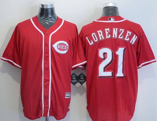 Reds #21 Michael Lorenzen Red New Cool Base Stitched Jersey