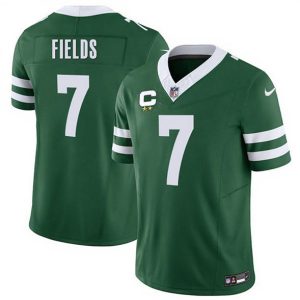 New York Jets #7 Justin Fields Green 2025 F.U.S.E. With 2-Star C Patch Vapor Untouchable Limited Stitched Jersey