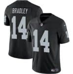 Las Vegas Raiders #14 Carter Bradley Black 2024 Vapor Stitched Jersey
