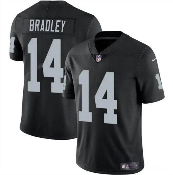 Las Vegas Raiders #14 Carter Bradley Black 2024 Vapor Stitched Jersey