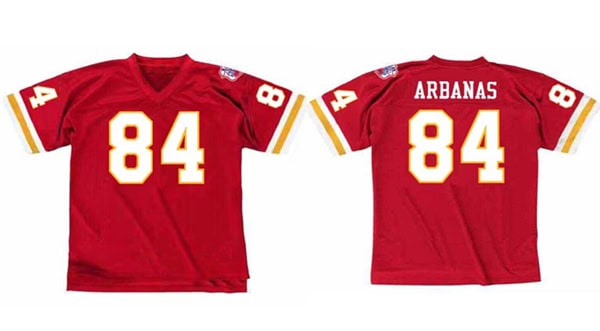 Kansas City Chiefs #84 Fred Arbanas Red 1969 Throwback Stitched Jersey