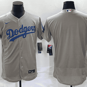 Los Angeles Dodgers Blank Gray Flex Base Stitched Jersey