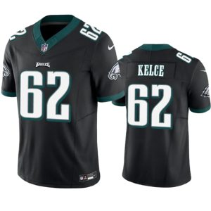 Philadelphia Eagles #62 Jason Kelce Black 2023 F.U.S.E. Vapor Untouchable Limited Stitched Jersey