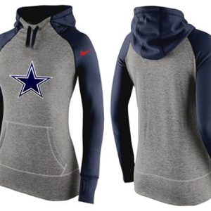 Nike Dallas Cowboys Performance Hoodie Grey Dark Blue_2