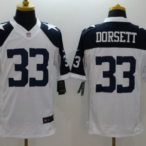 Cowboys #33 Tony Dorsett White Thanksgiving Throwback Stitched Limited Nike Jersey