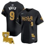 New Orleans Saints #9 Drew Brees Black Cool Base Stitched Jersey