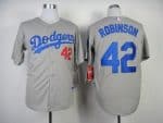Dodgers #42 Jackie Robinson Grey Cool Base Stitched Jersey