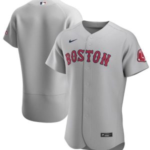 Boston Red Sox Grey Flex Base Stitched Jersey