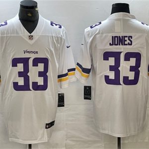 Minnesota Vikings #33 Aaron Jones White Vapor Untouchable Limited Stitched Jersey