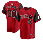 Chicago White Sox Custom Red Black 2025 City Connect Stitched Jersey
