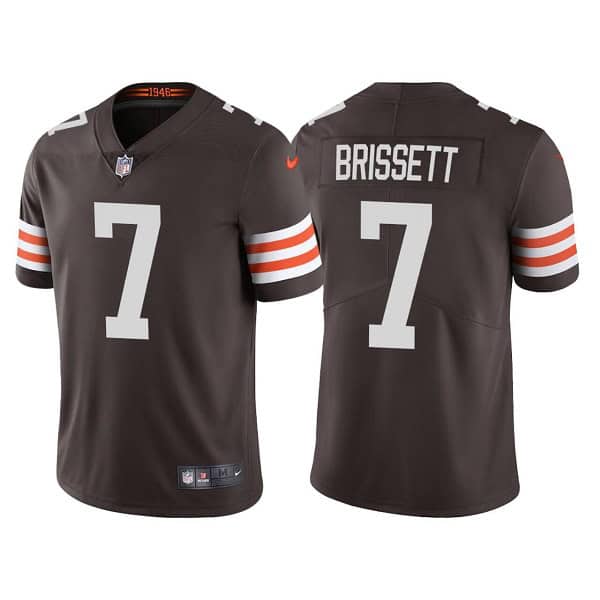 Cleveland Browns #7 Jacoby Brissett Brown Vapor Untouchable Limited Stitched Jersey