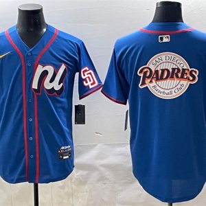 National League San Diego Padres Team Big Logo Blue 2025 All-Star Edition Limited Stitched Jersey