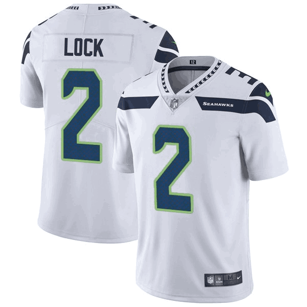 Seattle Seahawks #2 Drew Lock White Vapor Untouchable Limited Stitched Jersey