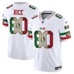 San Francisco 49ers #80 Jerry Rice White 2025 F.U.S.E. Mexico Vapor Limited Football Stitched Jersey