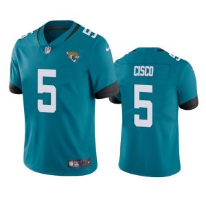 Jacksonville Jaguars #5 Andre Cisco Teal Vapor Untouchable Limited Stitched Jersey