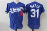 Los Angeles Dodgers #31 Mike Piazza Mitchell Ness Royal Cooperstown Collection Mesh Batting Practice Stitched Jersey