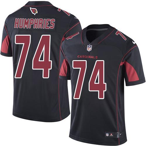 Cardinals #74 D.J. Humphries Black Stitched Limited Rush Nike Jersey