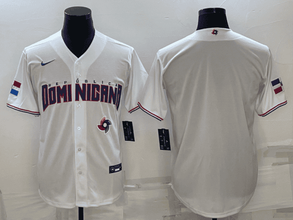 Dominican Republic Blank 2023 White World Classic Stitched Jersey