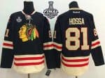 Blackhawks #81 Marian Hossa Black 2015 Winter Classic 2015 Stanley Cup Stitched Jersey