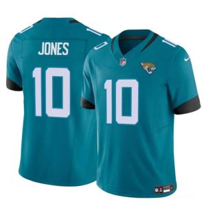Jacksonville Jaguars #10 Mac Jones Teal 2023 F.U.S.E Vapor Untouchable Limited Stitched Jersey