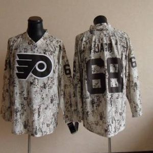 Flyers #68 Jaromir Jagr Camouflage Stitched Jersey