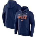 Houston Astros Navy 2024 AL West Division Champions Locker Room Pullover Hoodie