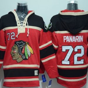 Blackhawks #72 Artemi Panarin Red Sawyer Hooded Sweatshirt Stitched Jersey
