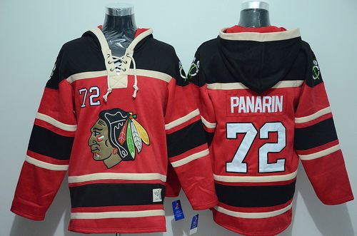 Blackhawks #72 Artemi Panarin Red Sawyer Hooded Sweatshirt Stitched Jersey