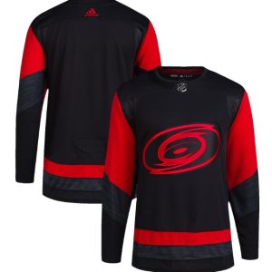 Carolina Hurricanes Blank Black Red Stitched Jersey