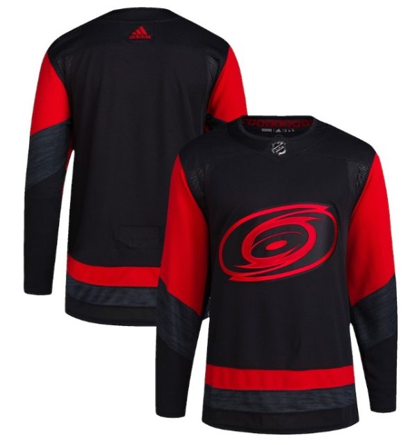 Carolina Hurricanes Blank Black Red Stitched Jersey
