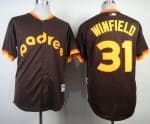 Padres #31 Dave Winfield Coffee 1984 Turn Back The Clock Stitched Jersey