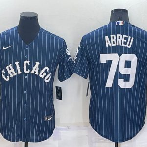 Chicago White Sox #79 Jose Abreu Navy Cool Base Stitched Jersey