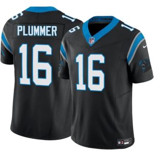 Carolina Panthers #16 Jack Plummer Black 2024 F.U.S.E. Vapor Limited Football Stitched Jersey