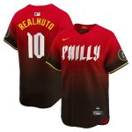 Philadelphia Phillies #10 J.T. Realmuto Red 2024 City Connect Limited Stitched Jersey