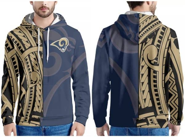 Los Angeles Rams Navy Gold Pullover Hoodie