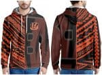 Cincinnati Bengals Orange Black Pullover Hoodie