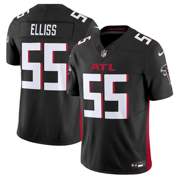 Atlanta Falcons #55 Kaden Elliss Black 2025 F.U.S.E. Vapor Untouchable Limited Stitched Jersey