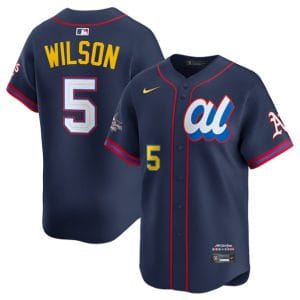 American League #5 Jacob Wilson Navy 2025 All-Star Edition Limited Stitched Jersey
