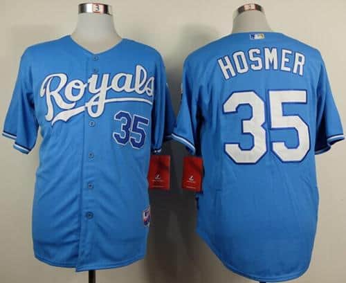 Royals #35 Eric Hosmer Light Blue Alternate 1 Cool Base Stitched Jersey