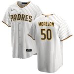San Diego Padres #50 Adrian Morejon White Home Stitched Jersey