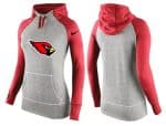 Nike Arizona Cardinals Performance Hoodie Grey Red_3