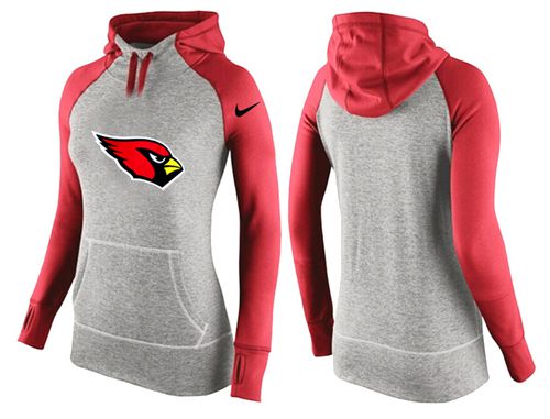 Nike Arizona Cardinals Performance Hoodie Grey Red_3