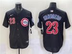 Chicago Cubs #23 Ryne Sandberg Black Limited Stitched Jersey