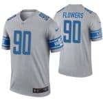 Detroit Lions #90 Trey Flowers Gray Inverted Legend Jersey