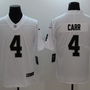 Raiders #4 Derek Carr Nike White Vapor Untouchable Limited Stitched Jersey
